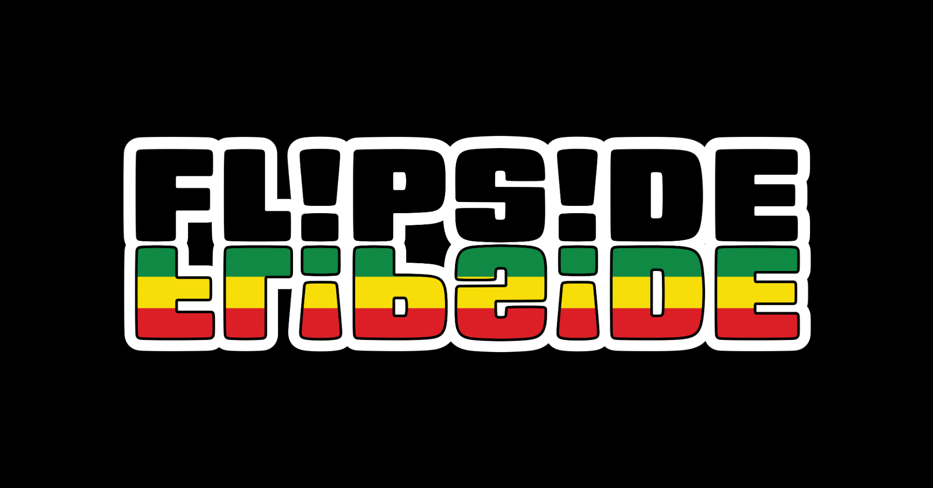 Flipside - alternative band logo for April 2024